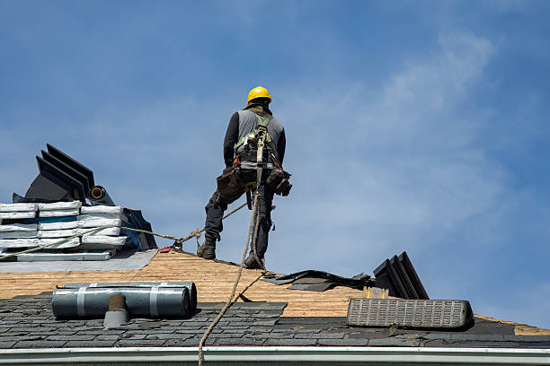 Professional Storm Damage Roof Repair technician working in White Rock, NM